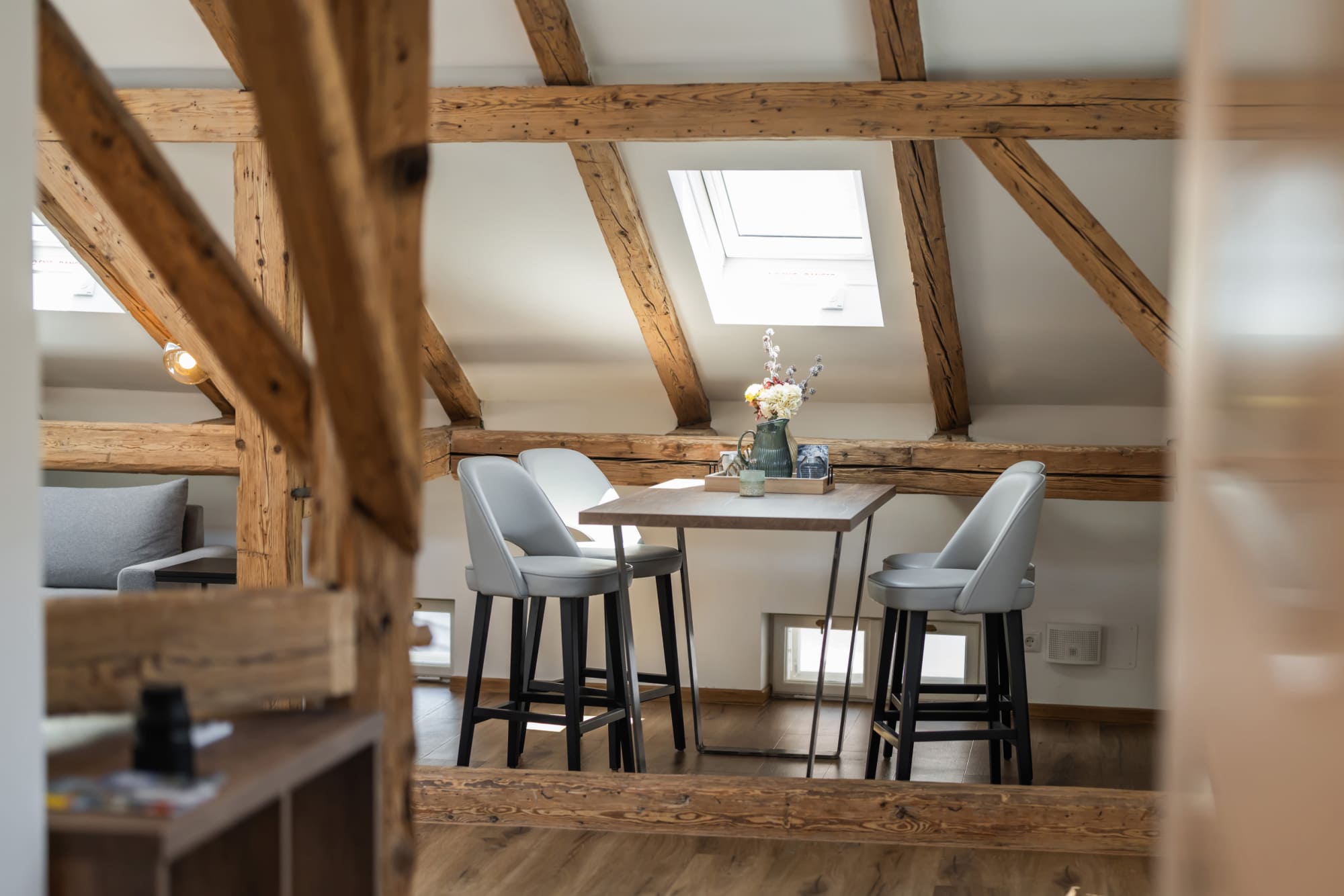 Detailansicht der modernen Loft-Suite